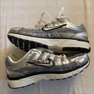 Nike P-6000 Metallic Silver Sneakers